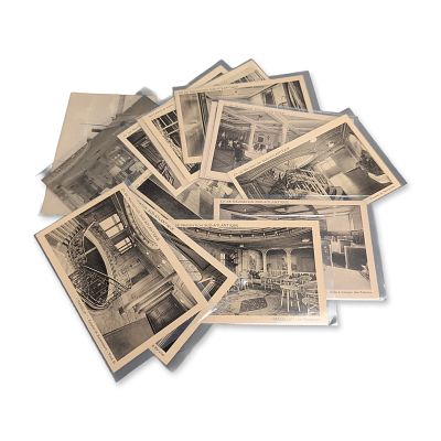 French Maritime Interior Postcard Collection. Early 20th-century French Compagnie de Navigation 