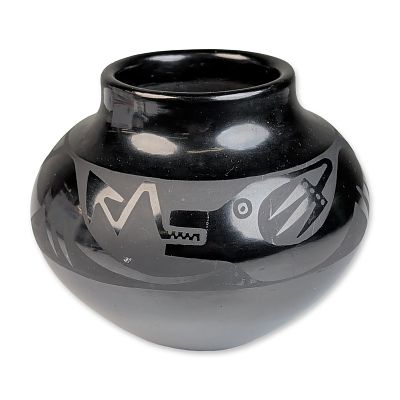 Santana and Adam Martinez (Native Americans, 1909-2002/1903-2000)San Ildefonso Blackware Pottery Jar