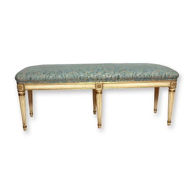 Jansen Style Louis XVI Bench. Jansen style Louis XVI bench, inspired by the refined neoclassical 