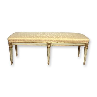 Jansen Style Louis XVI Bench. Jansen style Louis XVI bench, inspired by the refined neoclassical 