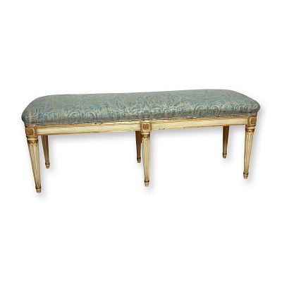 Jansen Style Louis XVI Bench. Jansen style Louis XVI bench, inspired by the refined neoclassical 