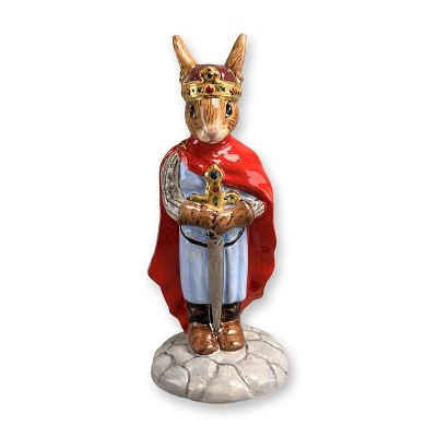 Royal Doulton Prototype King Arthur Bunnykins. Rare prototype Bunnykins figure depicting the 