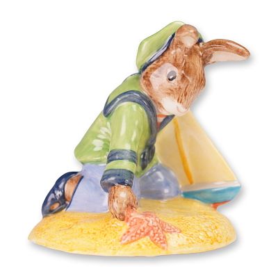 Royal Doulton Green Colorway Bunnykins Figurine, Sailor DB166. A rare Royal Doulton Bunnykins 