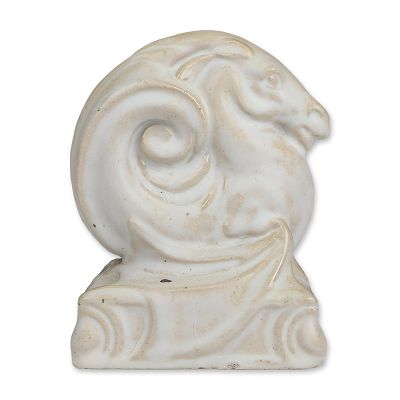 Doulton Lambeth Carrara Ware by Gilbert William Bayes Seahorse Figurine. Modeled as a stylized 