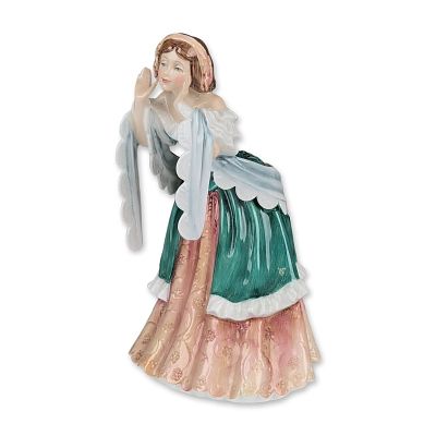 Royal Doulton Prototype Porcelain Woman Figurine. Figurine in glazed porcelain depicting a woman 