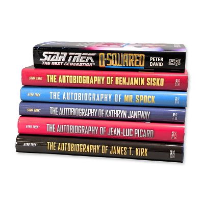 Collection of Star Trek Hardcover Books and Captains Autobiographies. A group of six hardcover 