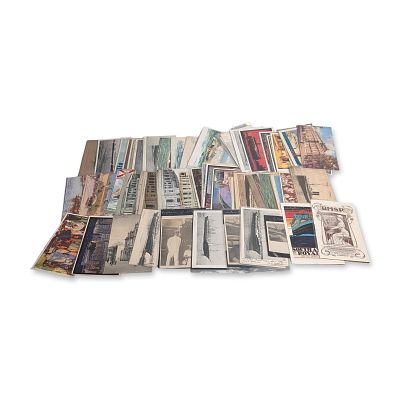 57pc Collection of RMSP and Maritime Travel Postcards. A collection of maritime and travel 