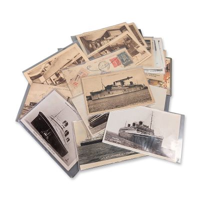 Collection of French Maritime Postcards and Postal Covers. A collection of French maritime and 