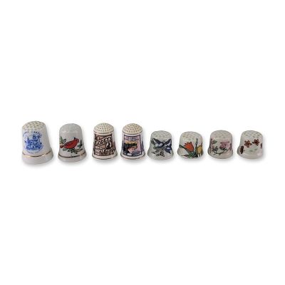 Collection of Franklin Porcelain and Souvenir Porcelain Thimbles. A collection of porcelain 