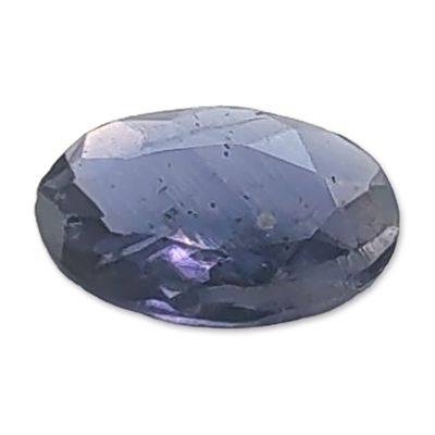 Oval Mixed-Cut Violet-Blue Iolite Loose Gemstone. One loose faceted iolite gemstone. The stone 