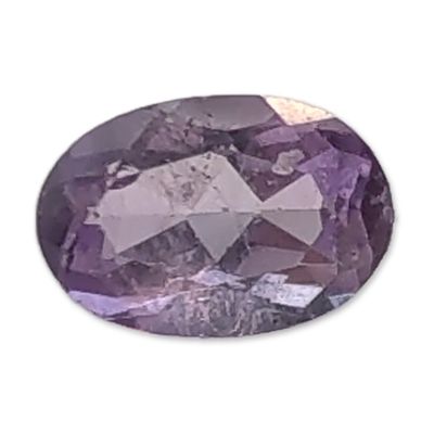 Faceted Oval Lavender Loose Gemstone. Single loose gemstone featuring a faceted oval cut and 