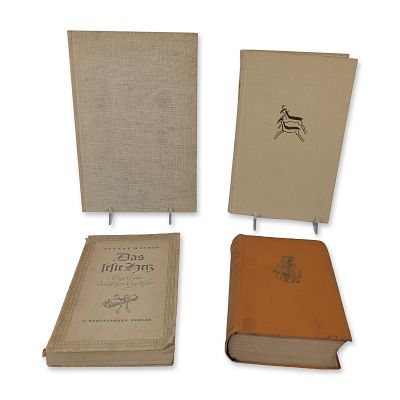 4 German Academic Hardcover Books. Collection of German-language hardcover volumes covering 