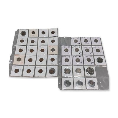 A Collection of US Lincoln Wheat Cents and Jefferson Nickels. A collection of US coinage 