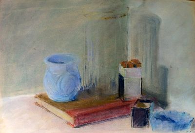 Разулевич Михаил. Натюрморт. 1930-е годы. Бумага, пастель. Размер: 37 х 25 см. Работа без 