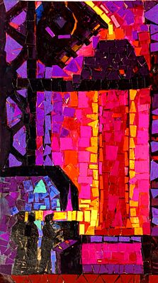 Кетов Александр. Эскиз праздничного оформления. 1960-е гг. Бумага, гуашь. Размер: 31,5 х 18 см. 