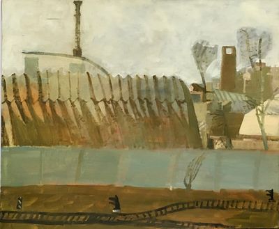 Васильева Ира. У Финл.вокзала. 2007 г. Холст, масло. Размер: 49,5 х 59,5 см.
Работа подписная с 