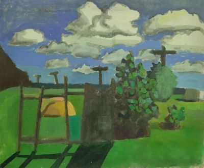 Дашевский Александр. Облака. Лебяжье. Холст, масло. Размер: 52 х 61,5 см.
Работа подписная с 