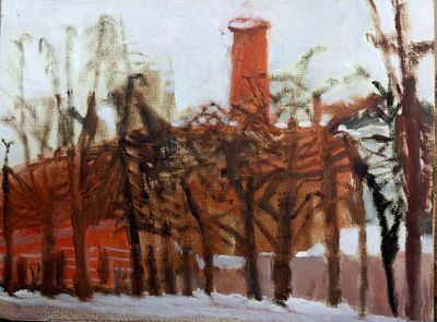 Васильева Ира. Кронштадт ул. Восстания. 2012 г. Холст, масло. Размер: 30 х 40 см.
Работа 