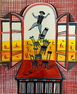 Стрельникова А. А. Без названия. 1990- годы. Бумага, смеш. техника. Размер: 70 х 54,5 см. 