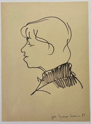 Танкаян Валентин. Портрет дочери художника Всеволода Сулимо-Самуйлло. 1964 г. Бумага 