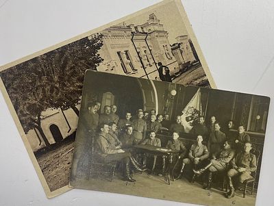 [Составной лот] Фото. Чешские военные в Доме Ипатьева в Екатеринбурге. 1918 г. / Откр. 