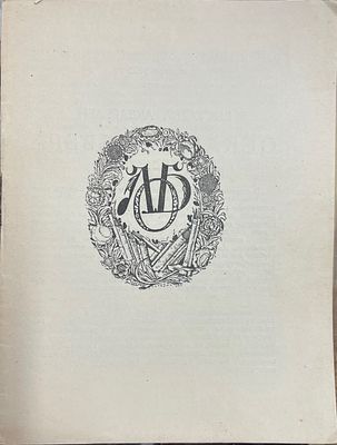 [ЛОБ] [Тир. 100 экз.] Ленинградское Общество Библиофилов. 5 января 1925 г. Выставка акварелей 