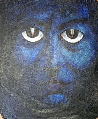 Каковкин Пётр. Бог. 1990-е гг. Бумага, пастель. Размер: 39 х 32 см. Работа подписная, в хорошем 