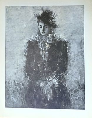 Соколов М. Женский портрет. 1930-е г.г. Бумага, факсимильное воспроизведение. Размер: 33,5 х 26 