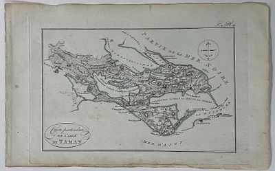 Гейслер Кристиан. Специальная карта замечательного острова Тамани. Бумага, очерковая гравюра. 
