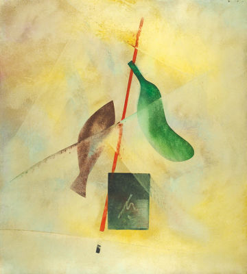 Павленин Михаил. &laquo;Натюрморт&raquo;. 2000-е. Бумага, масло. 81&times;72,5 см.