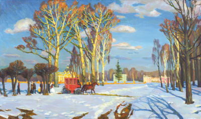 Плешкова Юлия. &laquo;Март&raquo;. 2006-2016. Холст, масло. 59&times;100 см.