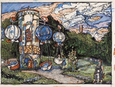 Просёлкова Екатерина. &laquo;Карусель&raquo; из серии &laquo;Городской парк&raquo;. 2017. 