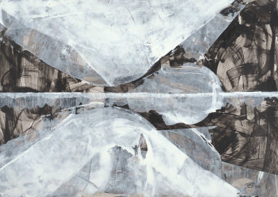 Пятницкая Софья. &laquo;Пейзаж&raquo;. 2015. Бумага, акрил. 42&times;59 см.