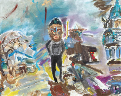 Сажина Вера. &laquo;Крылья Бурлюка&raquo;. 2019. Холст, масло. 40&times;50 см.