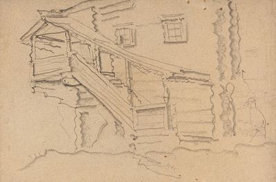 [Семейное собрание Лившиц] Григорьев Борис Дмитриевич (1886–1939) &laquo;Северная изба&raquo;. 