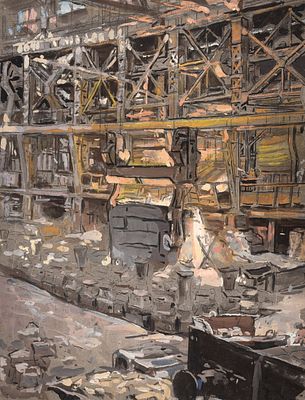 [Собрание наследников художника] Соколов Илья Алексеевич (1890–1968) &laquo;Завод Серп 
