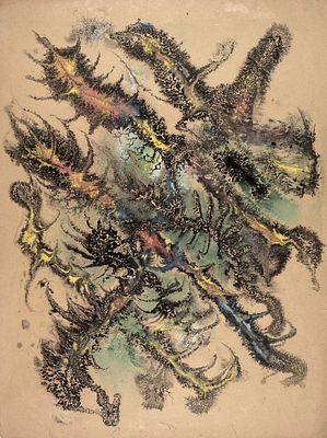Тарханов Михаил Михайлович (1888–1962) &laquo;Импровизация&raquo;. 1941. Бумага, авторская 