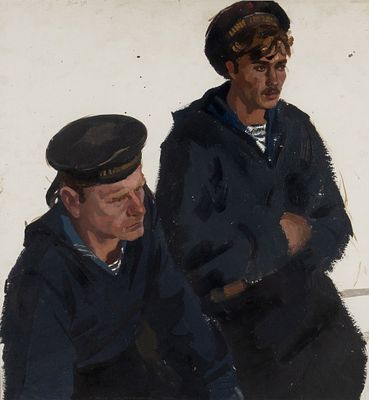 Присекин Николай Сергеевич (1928–2008) &laquo;Штурм Сапун-Горы&raquo;. Эскиз 
