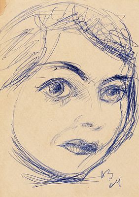 [Из собрания друга художника] Зверев Анатолий Тимофеевич (1931–1986) &laquo;Портрет 