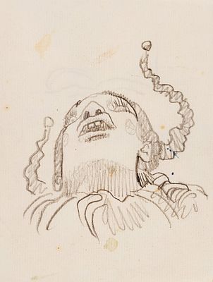 Свешников Борис Петрович (1927–1998) Наброски. 2 листа. 1960-е — 1970-е. Бумага 