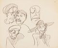 Свешников Борис Петрович (1927–1998) Наброски. 2 листа. 1960-е — 1970-е. Бумага Изображение - 1