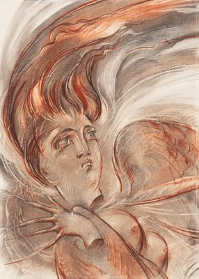 Фейнберг Леонид Евгеньевич (1896–1980) &laquo;Сильфида — возникающая&raquo;. Иллюстрация 