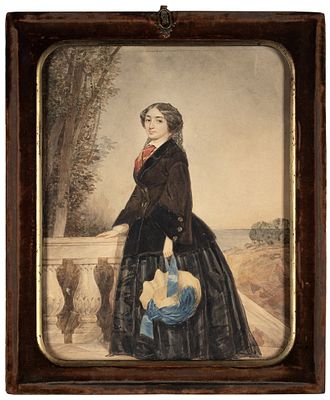 Соколов Пётр Петрович (1821–1899) &laquo;Портрет неизвестной из семьи Струве&raquo;. 1857. 