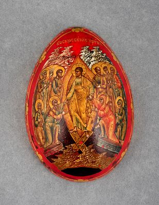 Одно из десяти яиц &laquo;гусиного размера&raquo;, выполненных по заказу московских 