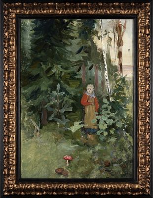 Якунчикова (Вебер) Мария Васильевна (1870–1902) &laquo;Девочка в лесу&raquo;. Этюд 