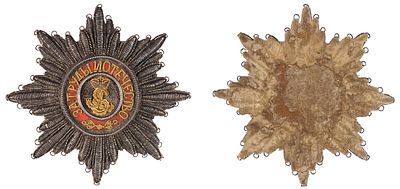 Шитая звезда ордена св. Александра Невского. Российская империя, первая четверть XIX&nbsp. Ш 