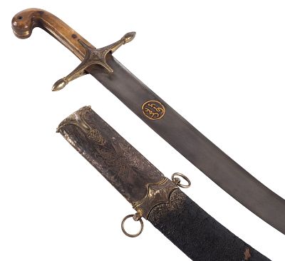 Сабля кылыч с ножнами. Турция (Османский период), первая половина — середина XIX&nbsp. 