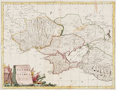 Карта Малой Тартарии и Крыма / карт. А. Затта. [La Piccola Tartaria colla 