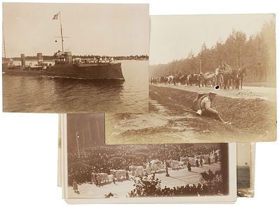 Подборка из 11 фотографий и открыток, связанных с Первой Мировой войной. 