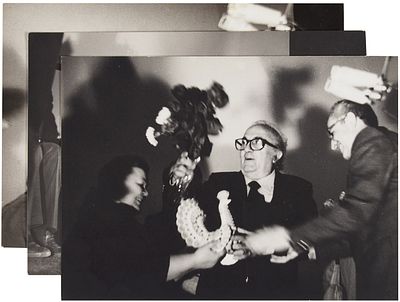 Три фотографии Федерико Феллини на XV Московском международном кинофестивале / 